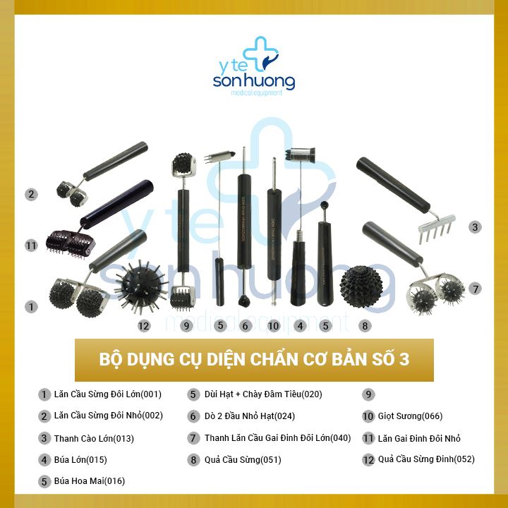 Dụng cụ diện chẩn - Bộ dụng cụ diện chẩn cơ bản số 3 căn bản cho người mới loại 1