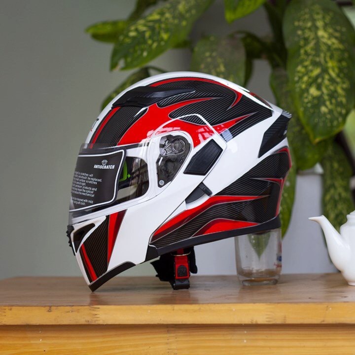 nón bảo hiểm fullface lật hàm gxt