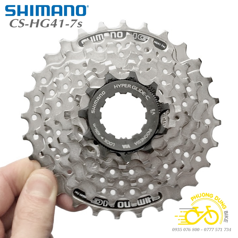 Líp thả líp 7 xe đạp shimano cs hg41 11-28t - hàng chính hãng