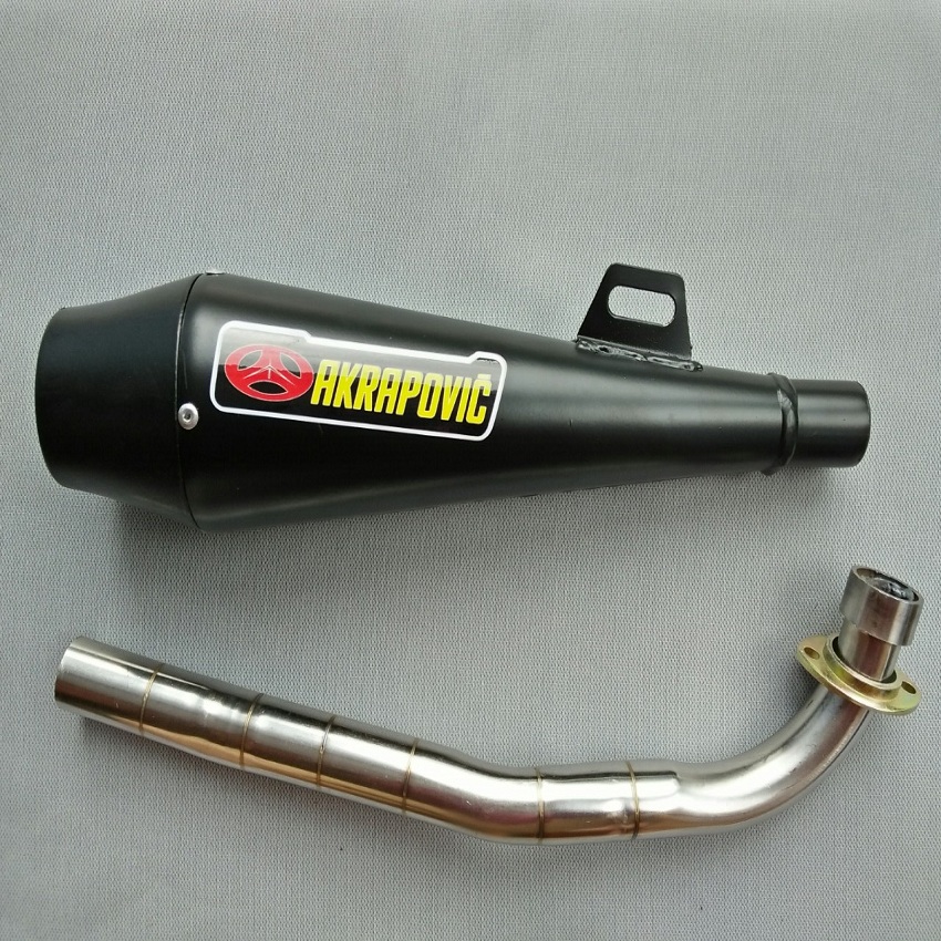 Pô chày AKRAPOVIC độ cafe racer phù hợp độ Cafe Racer Tracker Win 67 Dream Cub và các loại xe