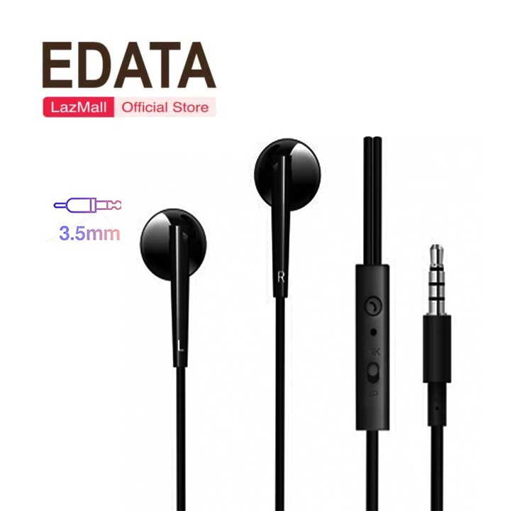 Tai nghe jack 3.5mm Bayasolo V10 dây dẻo tích hợp micro dài 1.2M