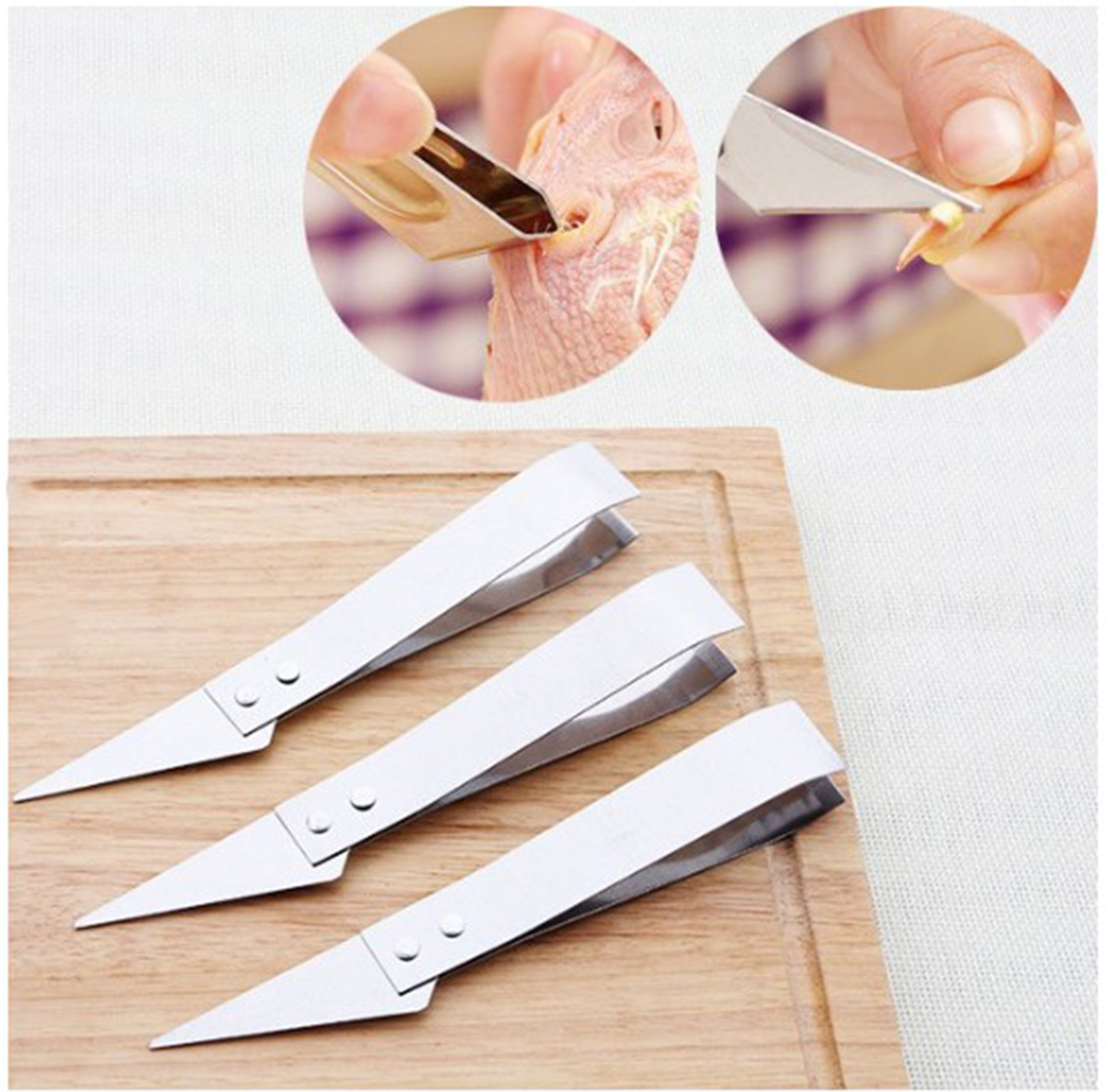 Nhíp nhổ lông gà 2 in 1-gdtl b026