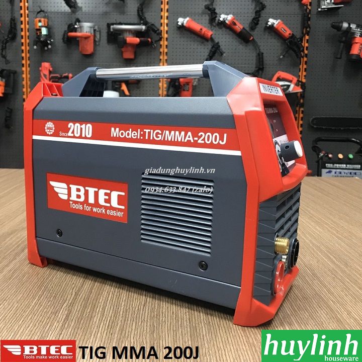 Máy hàn điện tử btec tig mma 200j