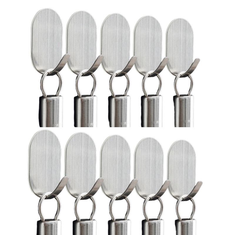 Móc treo đồ dán tường inox 304 - keo 3m siêu dính - dán tường gạch men, kính, đá, gỗ...