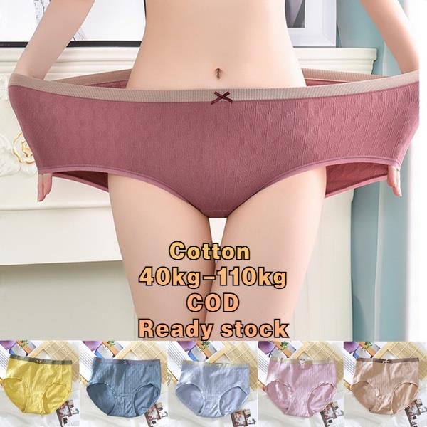☬✁✲ LJ8.6 Quần Lót Không Đường May Lưng Cao Co Giãn Có Size Lớn Cho Nữ 43kg-90kg