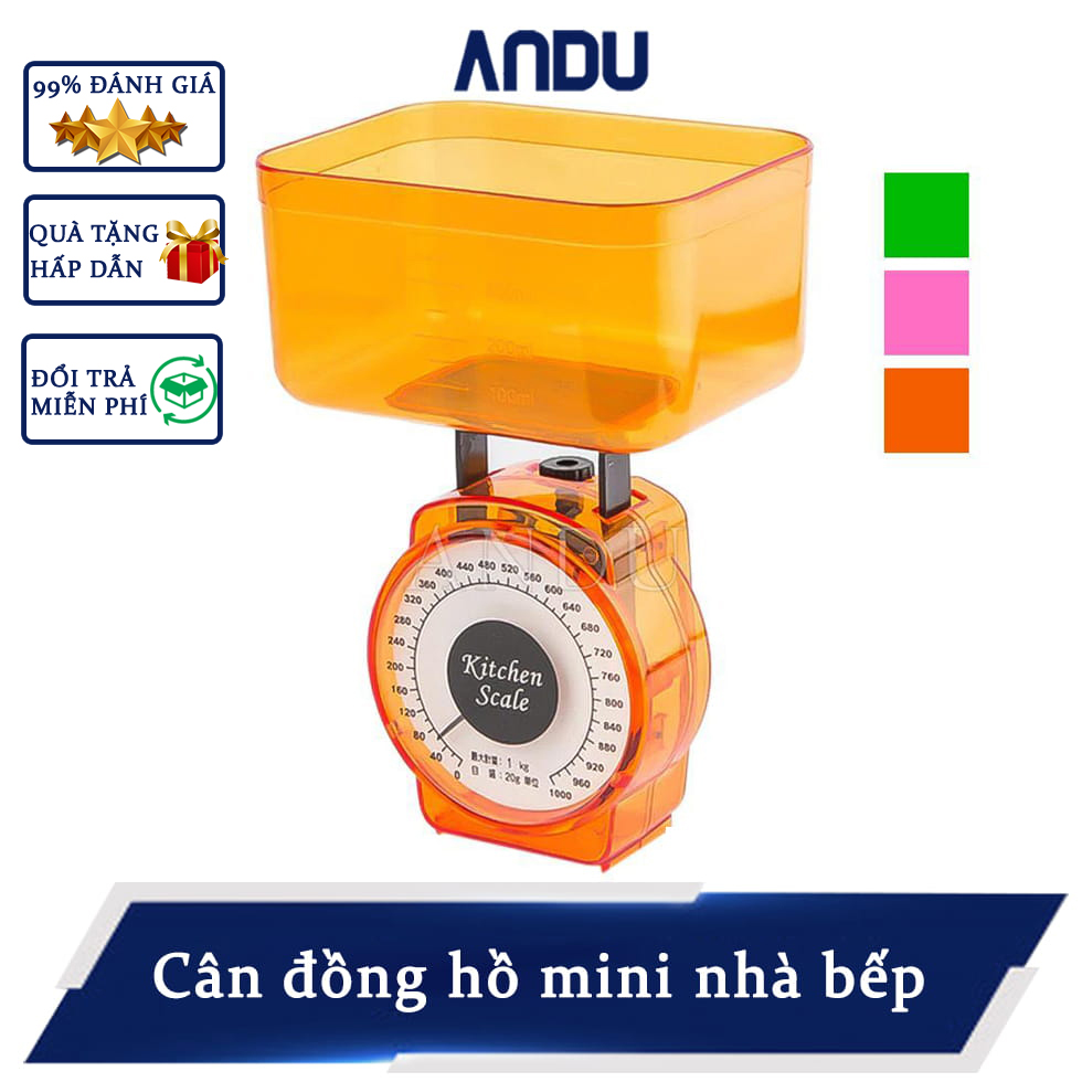 Cân đồng hồ mini nhà bếp nhật , cân thức ăn tiện dụng 1kg