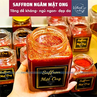 Saffron ngâm mật ong - saffron tây á - nhập khẩu chính hãng độc quyền từ iran