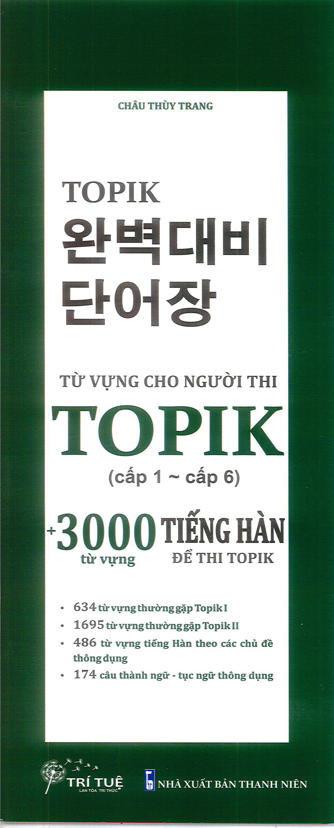 [HCM]TỪ VỰNG CHO NGƯỜI THI TOPIK (cấp 1 ~ cấp 6) + 3000 Từ Vựng Tiếng Hàn để thi TOPIK