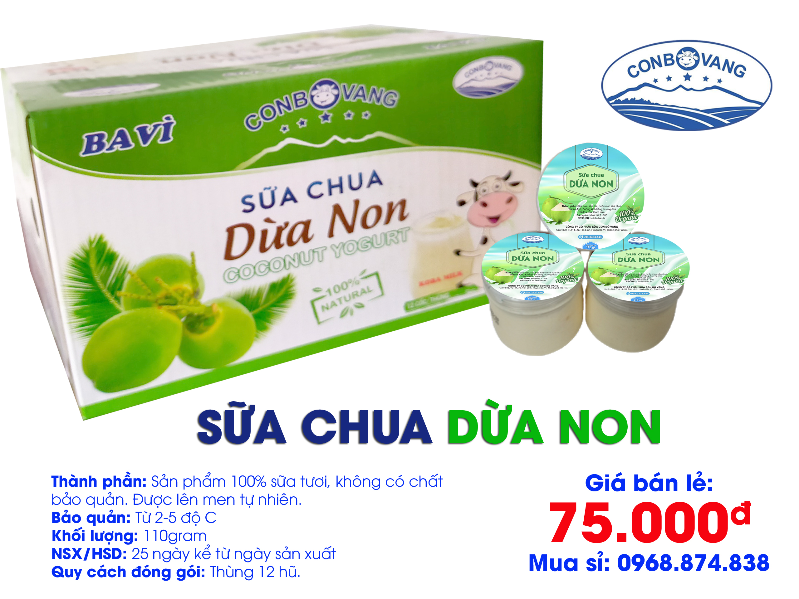 Sữa chua dừa non