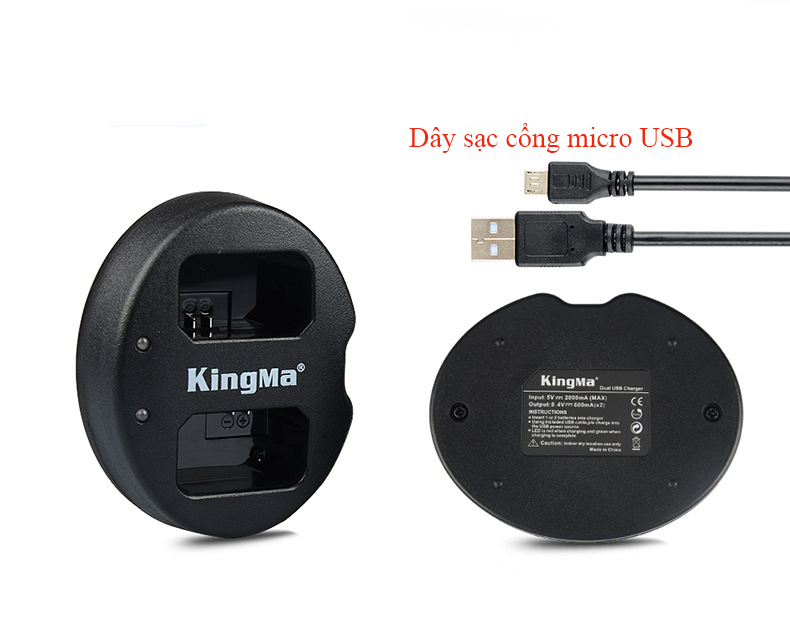 Sạc đôi km-fw50 cho pin np-fw50 máy ảnh