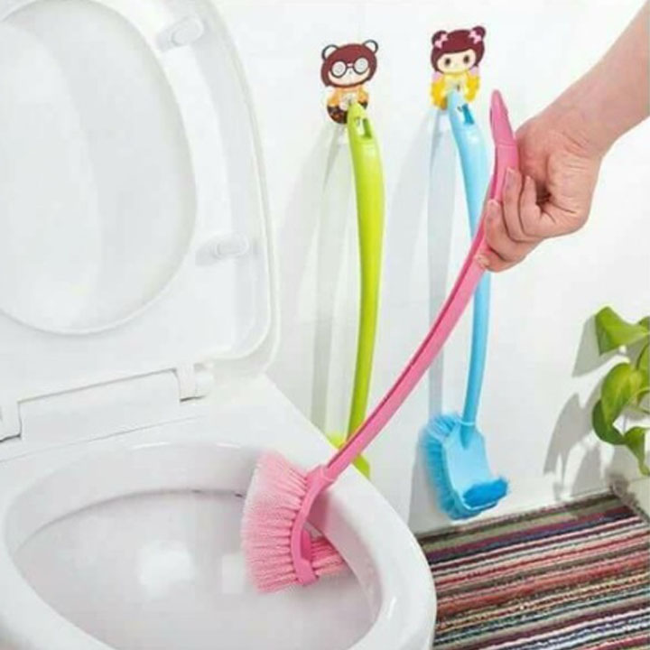 Cây cọ bồn cầu, toillet 2 đầu tiện dụng , cọ toilet bồn cầu 2 đầu chà bồn cầu