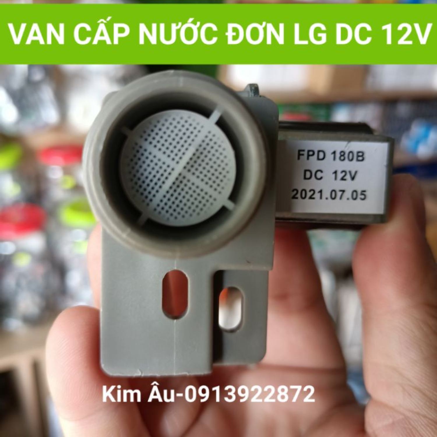 Van cấp nước đơn dùng cho máy giặt lg dc 12v