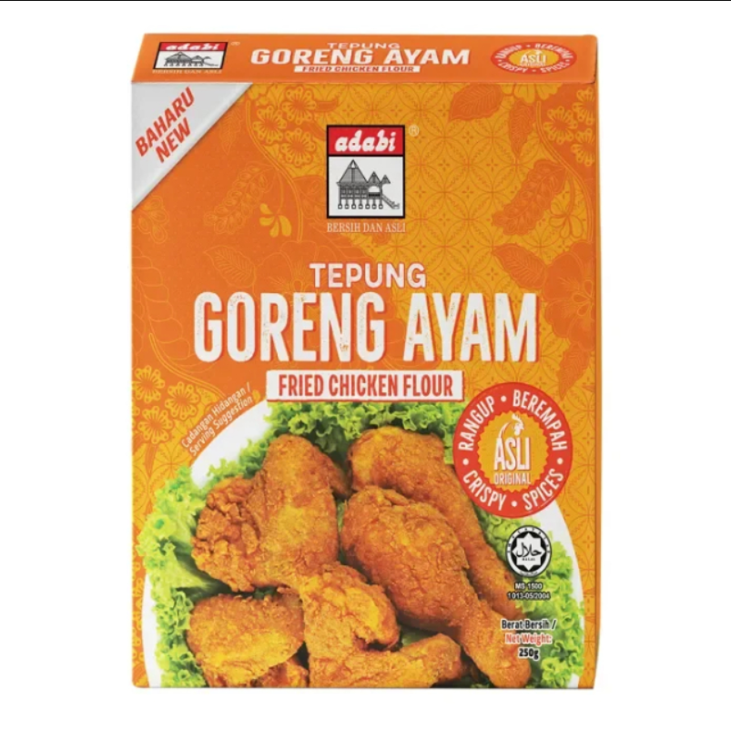 Bột Chiên Gà Giòn Malaysia Adabi 250g - Singapore Lah