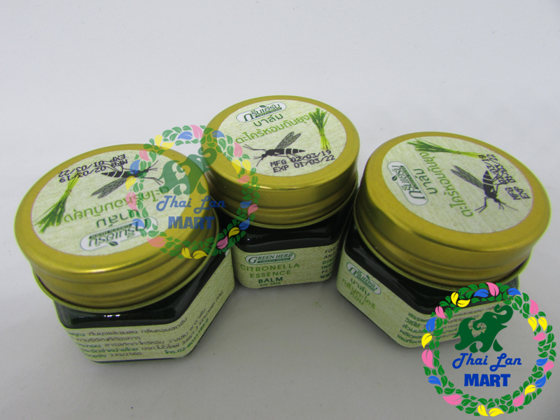 Dầu cù là green herb citronella balm chống muỗi đốt hàng nội địa chính hãng thái lan 20g