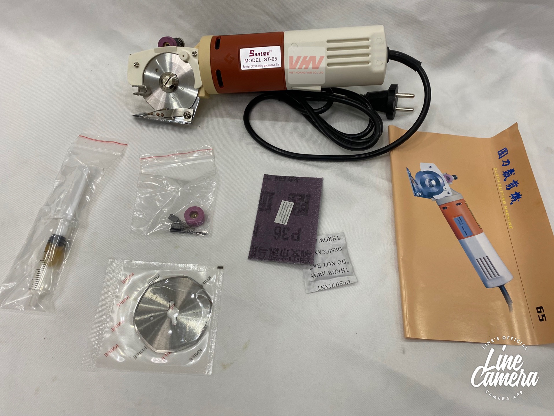 Máy cắt vải cầm tay mini - Máy cắt đĩa ST-65