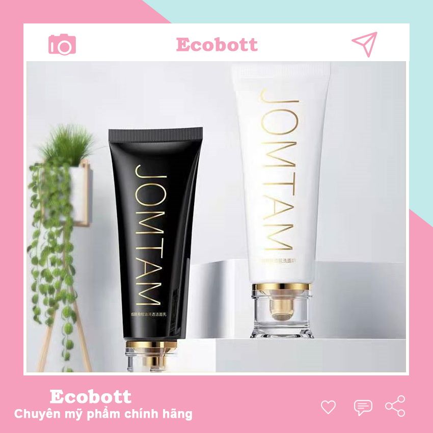 Sữa rửa mặt sạch sâu dưỡng ẩm trắng da ngừa mụn se khít lỗ chân lông săn chắc da Jomtam Ecobott