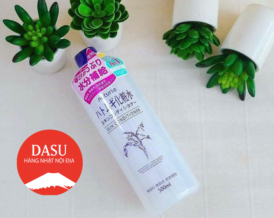 [HCM][tặng kèm chai xịt]Nước Hoa Hồng Lotion dưỡng da ý dĩ Naturie Skin Conditioner 500ml của Nhật Bản[auth]