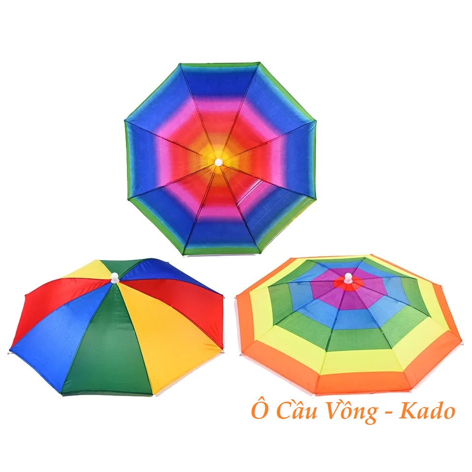 Ô dù đi mưa cầu vồng, ô dù trang trí cầu vồng