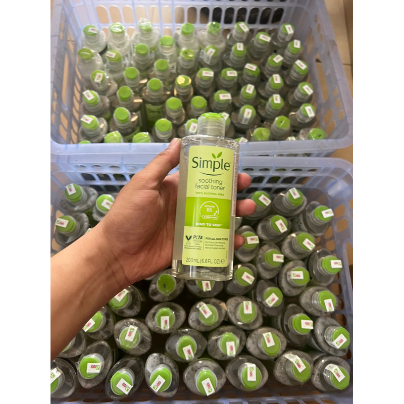 Toner simple nước hoa hồng cân bằng da dưỡng ẩm làm dịu lành tính 200ml