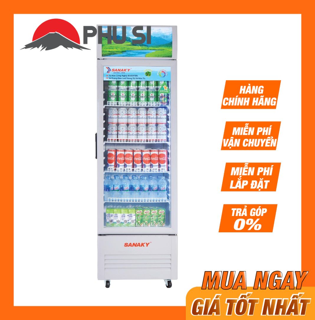 ✅tủ mát sanaky 130 lít vh-168kl
