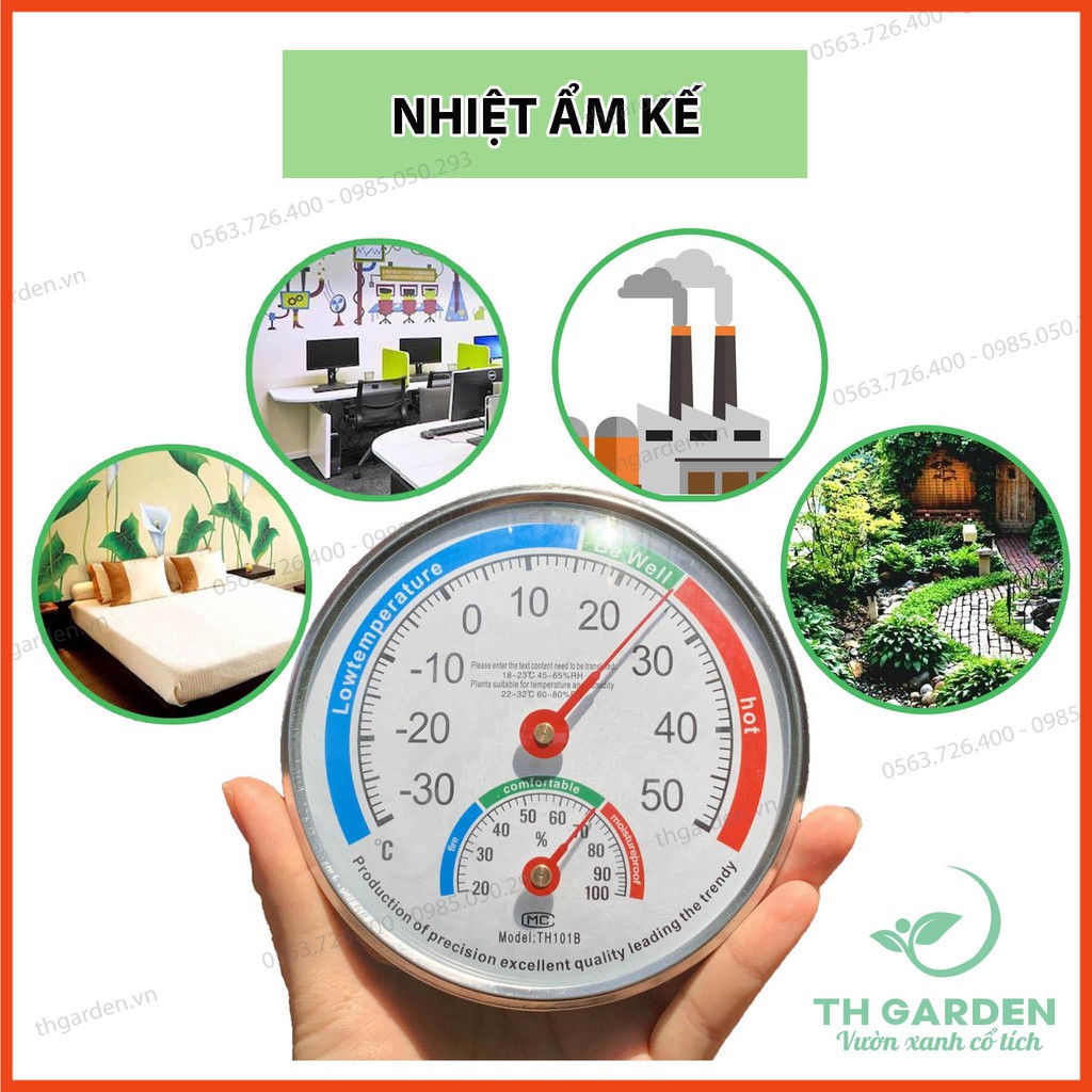 Nhiệt ẩm kế cơ học thermometer th101b - thiết bị chuyên dụng để đo độ ẩm và nhiệt độ - hàng chất lượng cao p4u