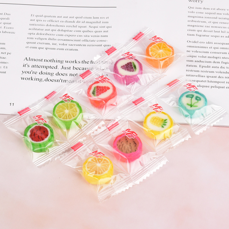 [ độc lạ ] 100g kẹo hạc giấy kẹo cầu vồng sáng tạo kẹo cứng hương vị trái cây bốn mùa hình dáng siêu cute 4