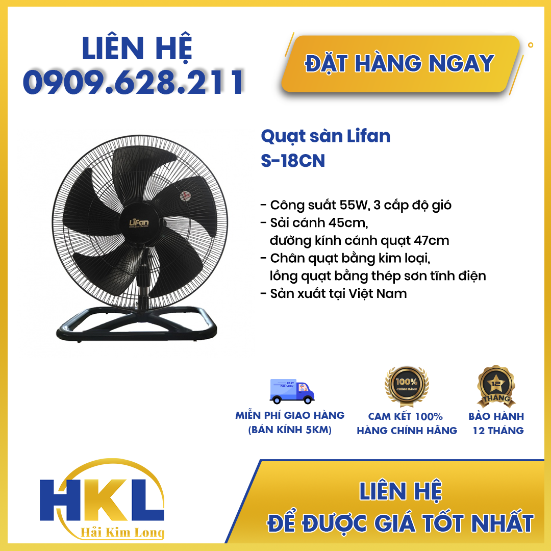 Quạt sàn lifan s-18cn - pp điện gia dụng hải kim long
