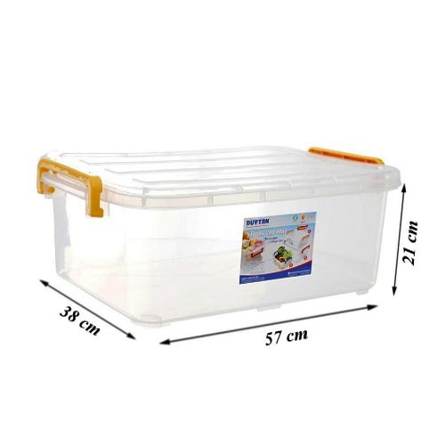 Thùng Nhựa Trong Suốt Duy Tân 30 Lít 57 X 38 X 21 Cm- Giao Nhanh 1H