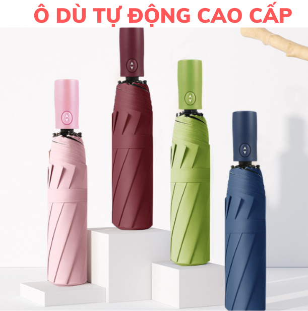 Ô TỰ ĐỘNG GẤP GỌN 2 CHIỀU NHẬT BẢN - DÙ TỰ ĐỘNG ĐI MƯA LOẠI TO SANG CHẢNH - DÙ TỰ ĐỘNG GẤP GỌN ĐI MƯA CHỐNG TIA UV