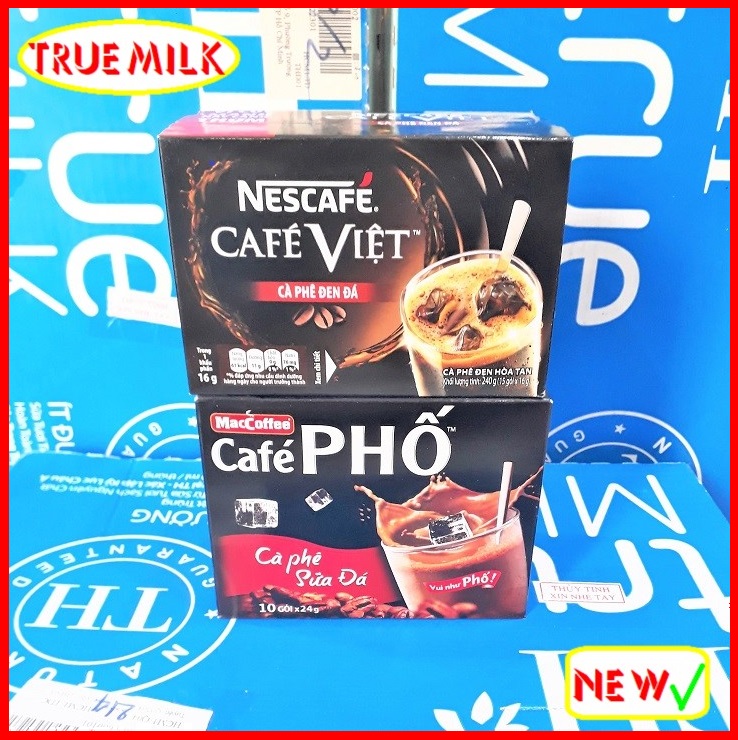 Café sữa đá phố 10gói x 24g & café đen đá nescafe 15 gói x 16g - ca phê phố - cafe đá - nescafe - café viet - ca phe den - maccoffee - cafe phố - maccoffee - cafe pho - ca phe pho - ca phe hoa tan - café pha san - viet15