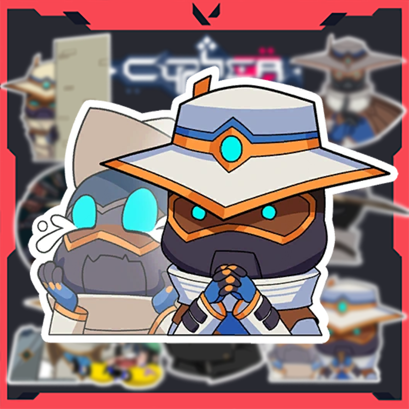 Sticker Valorant - Hình dán Agent Cypher