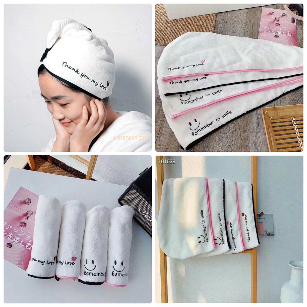 Khăn ủ tóc làm khô siêu tốc