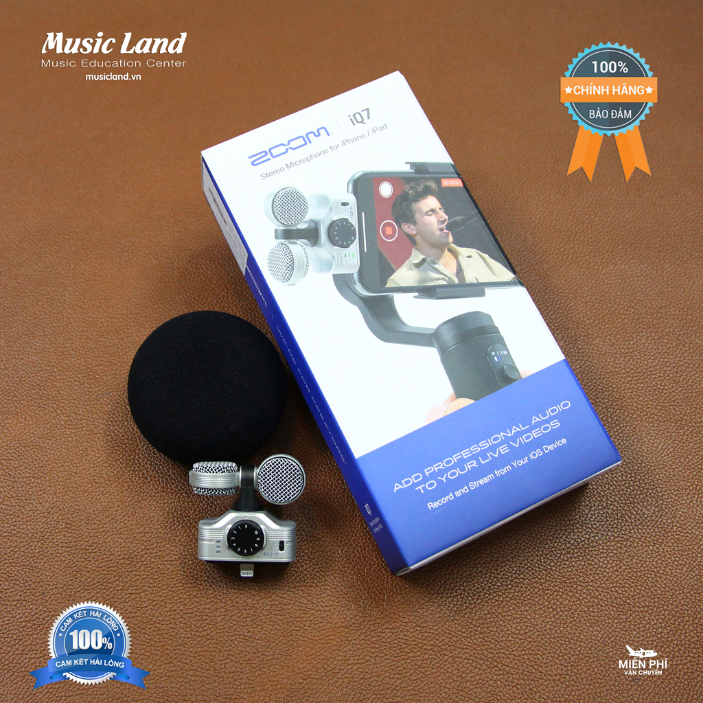 Micro Thu Âm Cho Iphone Zoom IQ7 – Chính Hãng