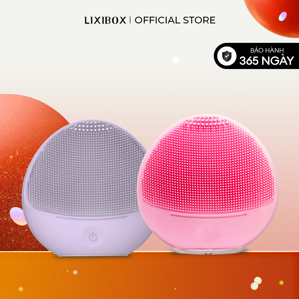 [VC LIVE 14% CHỈ 26.09] Combo 2 Máy rửa mặt dành cho da nhạy cảm Halio Sensitive Facial Sweet