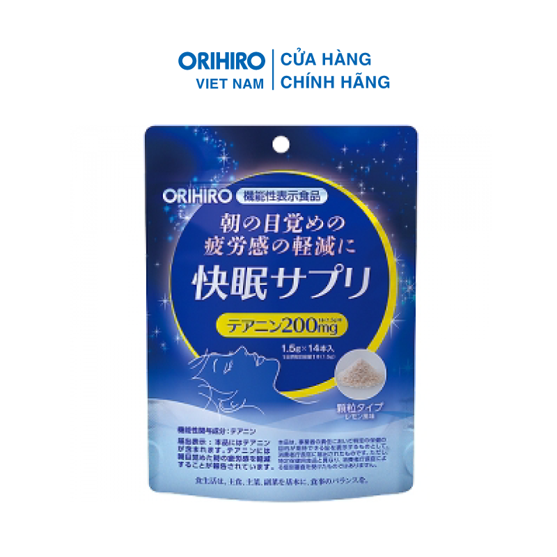 Bột Ngủ Ngon Orihiro 14 Gói Giúp Cải Thiện Chất Lượng Giấc Ngủ, Hạn Chế Tối Đa Tình Trạng Thức Giấc Giữa Đêm
