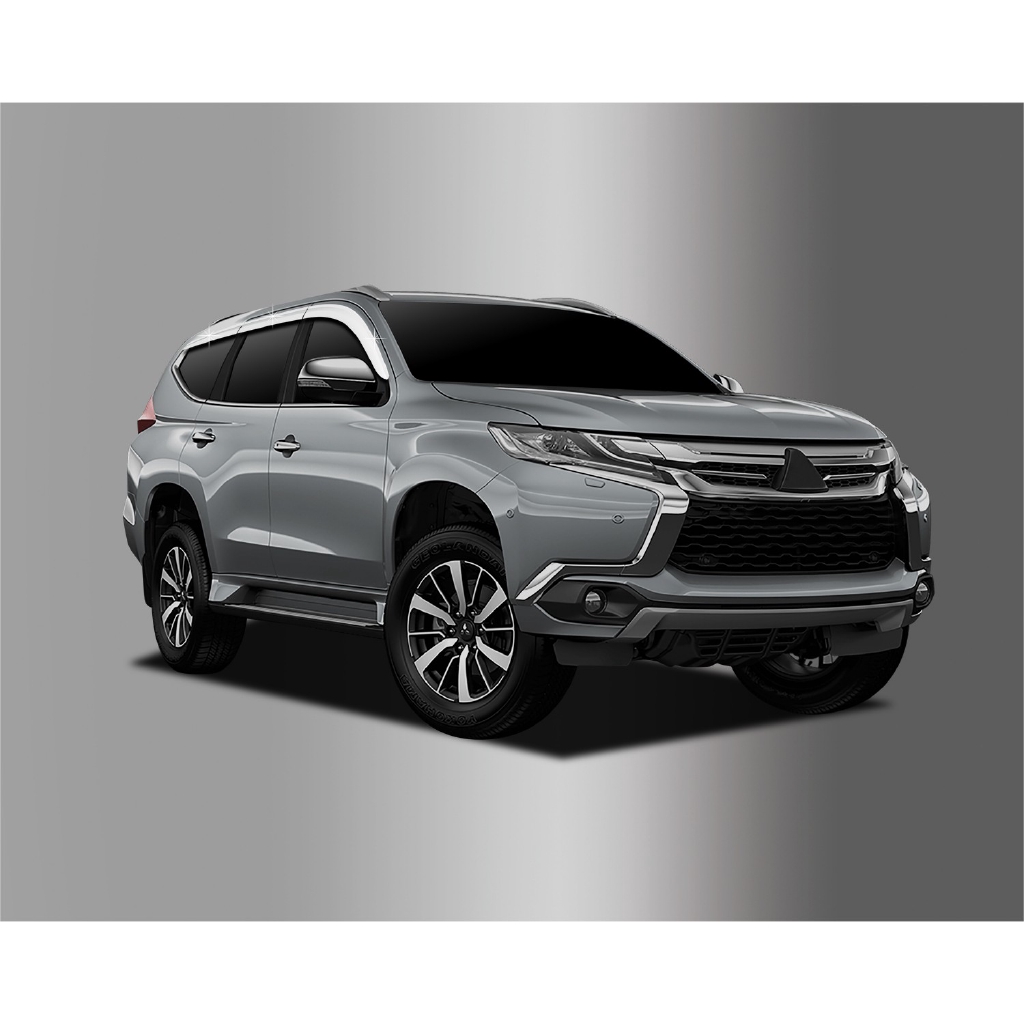 Vè che mưa mạ Mitsubishi Pajero Sport 2016-2019 loại 6 chi tiết nhập khẩu Hàn Quốc