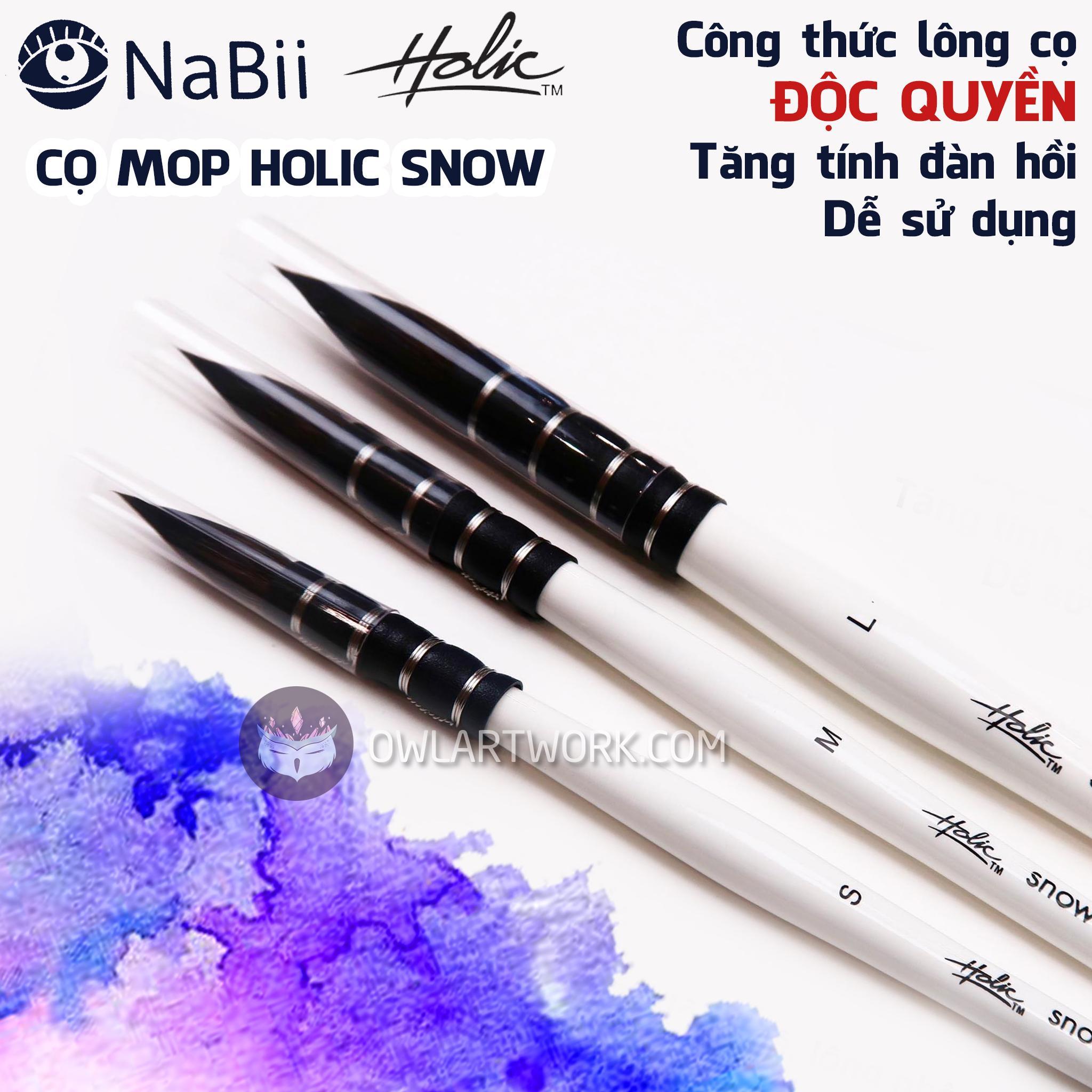 [HCM]Cọ Mop Holic Snow Vẽ Màu Nước - NABII ART