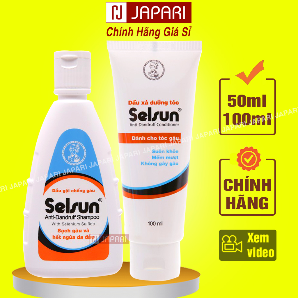 [ HÀNG CTY ] Dầu Gội Chống Gàu Selsun 50ml 100ml Anti Dandruff Shampoo Cực Hiệu Quả Dầu Gội Đầu Sạch Gàu CHÍNH HÃNG ROHTO NHẬT BẢN Chăm Sóc Tóc Dưỡng Tóc Khỏe Đẹp Chống Ngứa Cho Tóc Nhuộm Tóc Uốn Cho Học Sinh Nam Nữ - JAPARI