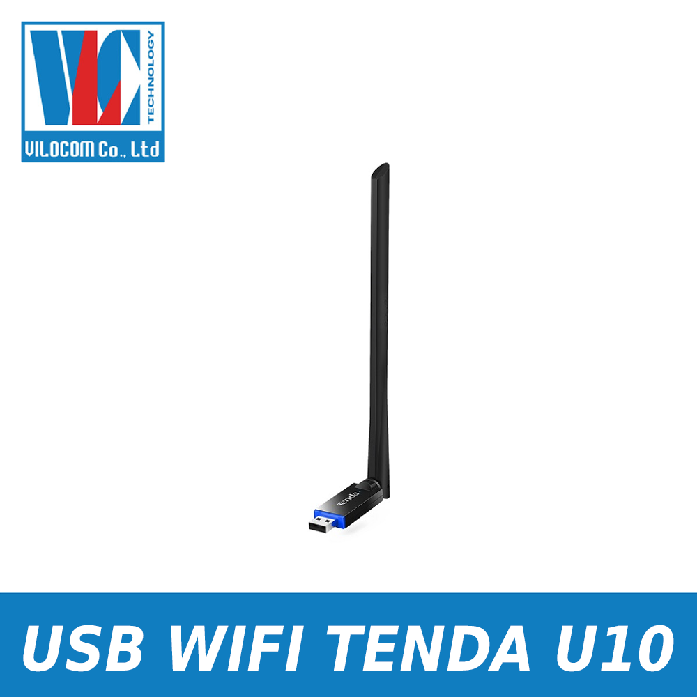 Usb thu wifi tenda u10 chuẩn ac tốc độ 650mbps - hàng chính hãng