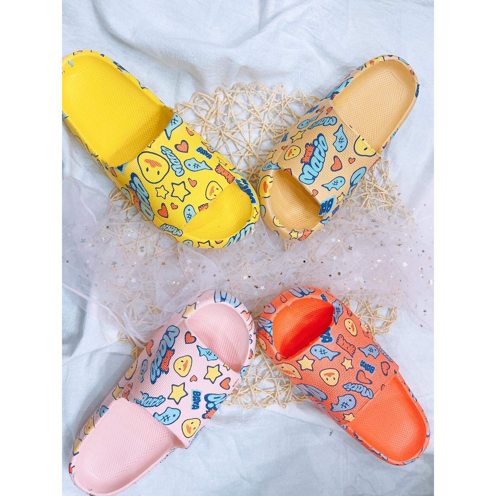 [HCM]Dép Bánh Mì Hoạt Hình Cao 4cm _ DL086