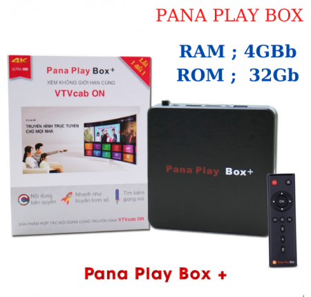 Box Smart Tivi Pana Play Mẫu 2021- Ram 4gb