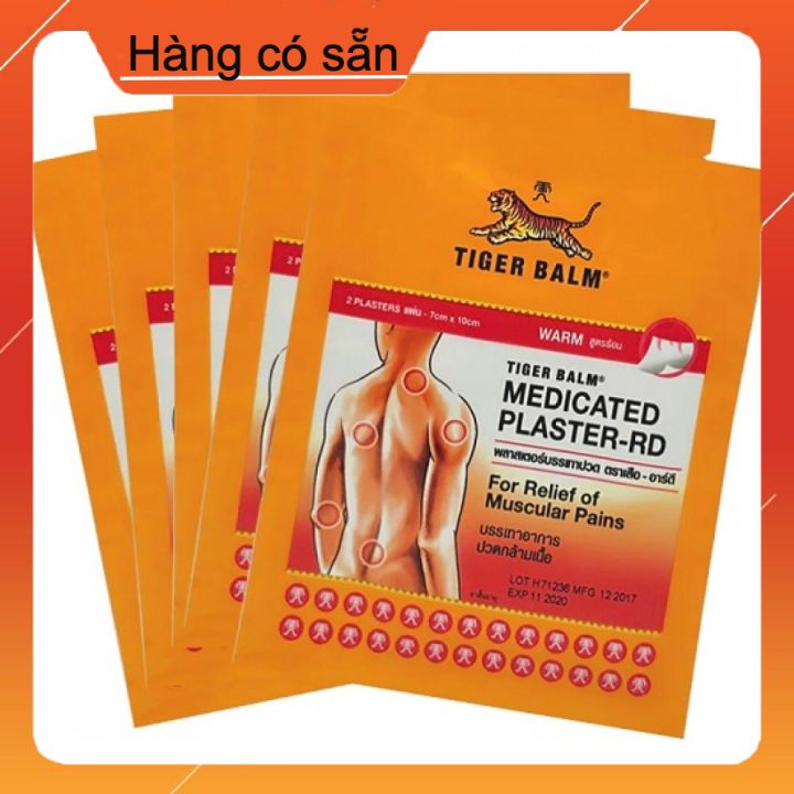 Miếng dán đau lưng hiệu con hổ tiger balm thái lan
