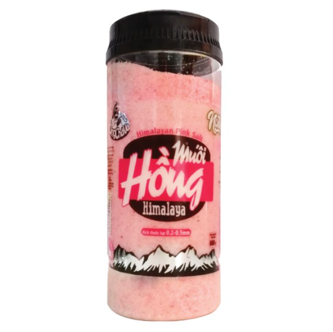Muối hồng himalaya hạt mịn , hiệu ông chà và , hủ 120g/ hủ 600g