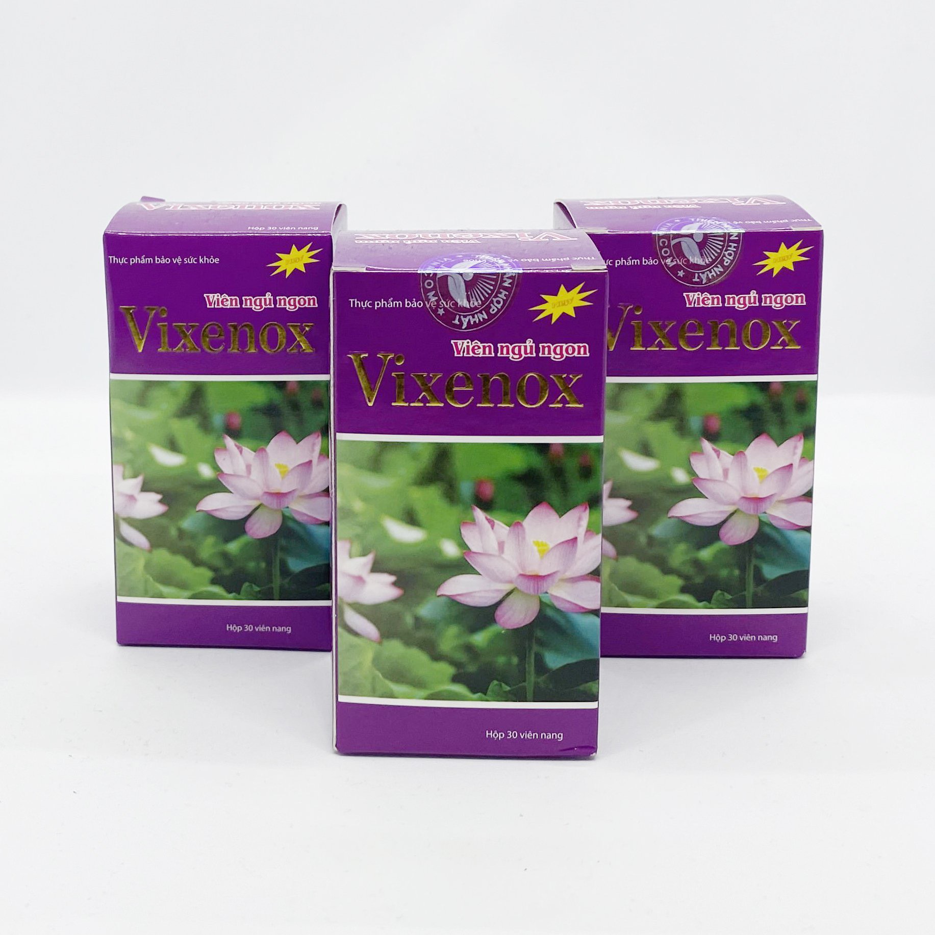 Combo 2 hộp Viên uống ngủ ngon VIXENOX - Giúp ngủ ngon , giấc ngủ sinh lý , sáng dậy tỉnh táo - Giải pháp mới cho người bị mất ngủ - lọ 30 viên