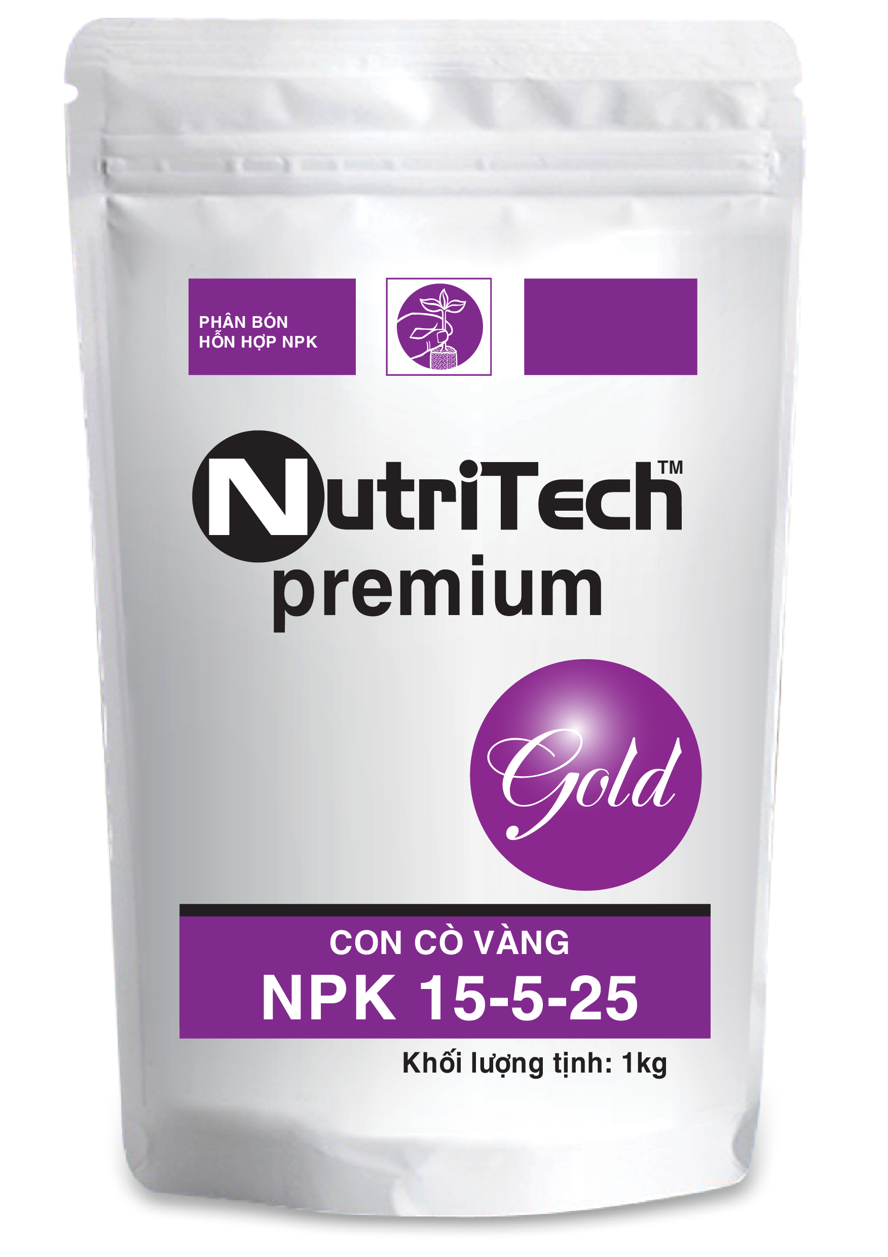 Phân bón nuôi ngọt củ/ quả, sử dụng cho giai đoạn sắp thu hoạch - NPK NutriTech 15-5-25 CCV