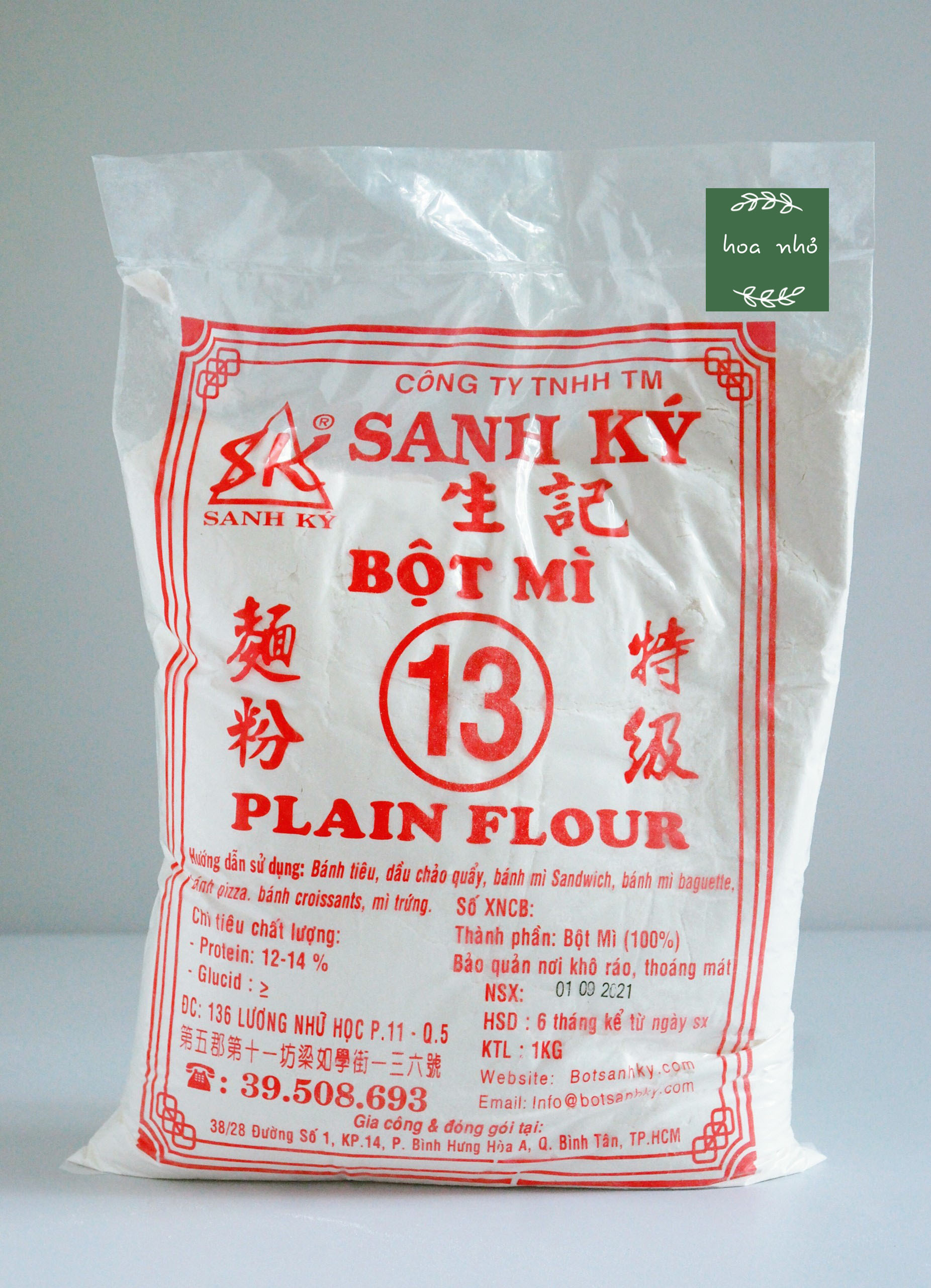 Bột mì số 13 Sanh ký làm bánh mì bịch 1kg