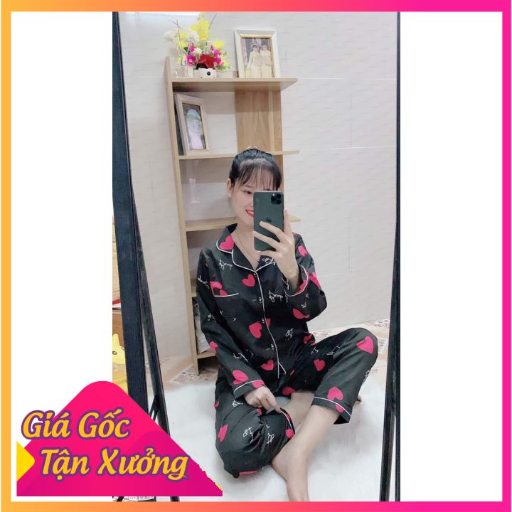 Bộ pajama áo tay dài quần dài siêu đẹp