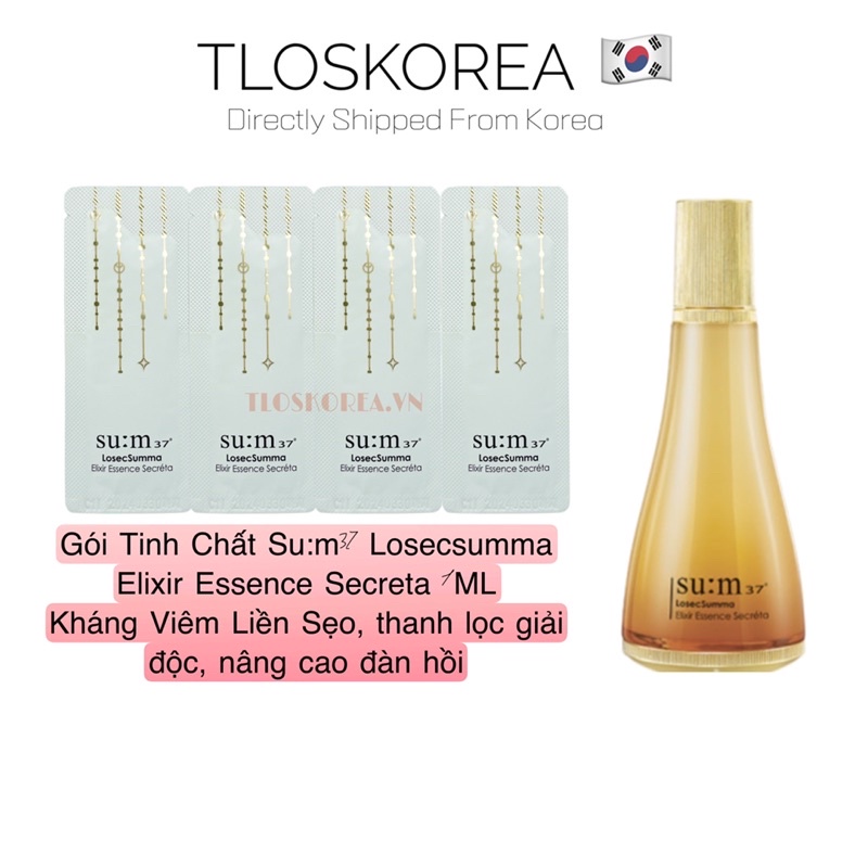 5 Gói Nước Thần Sum37 Hoàng Kim Losec Summa Elixir Essence Secréta 1Ml