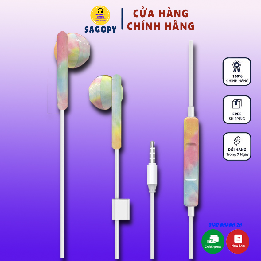 Tai nghe gaming có dây nhét tai M3 giắc 3,5, tai phone in ear chơi game chống ốn cho điện thoại, pc IP/ Android giá rẻ