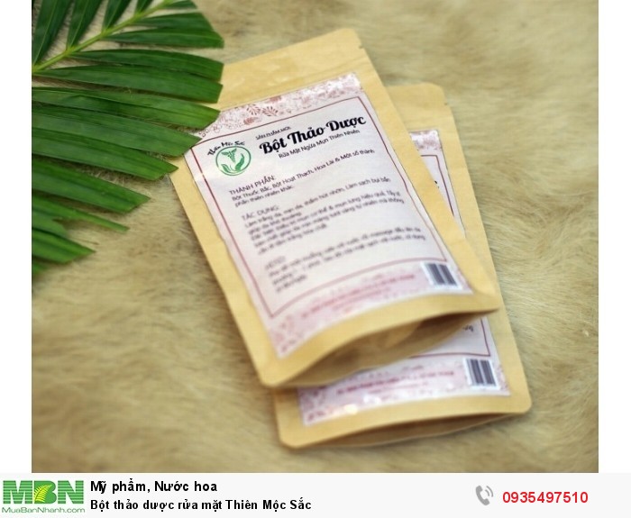 [HCM]Bột thảo dược rửa mặt Thiên Mộc Sắc (CỰC CHẠY) (Giá tốt)